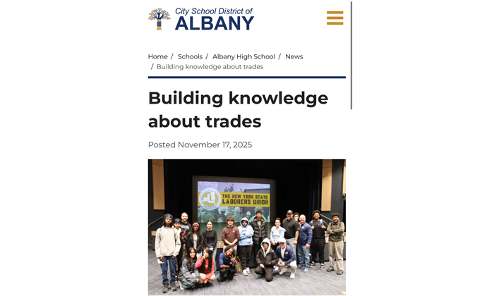 NYS Labor Recruitment at Albany High School