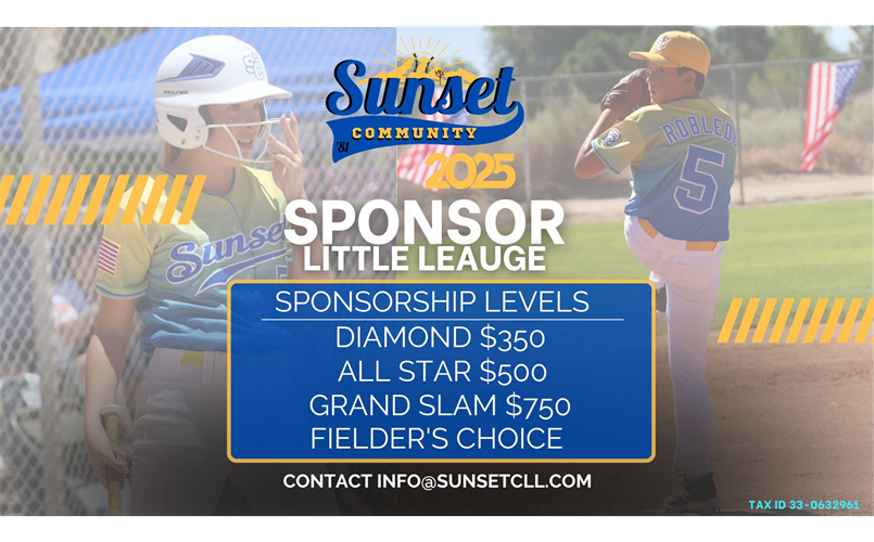 SPONSOR LITTLE LEAGUE