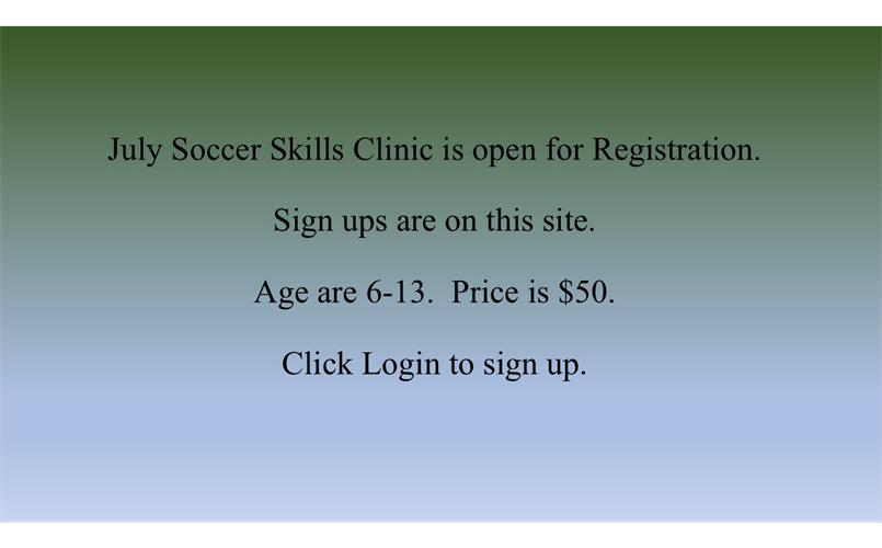 July Soccer Clinic